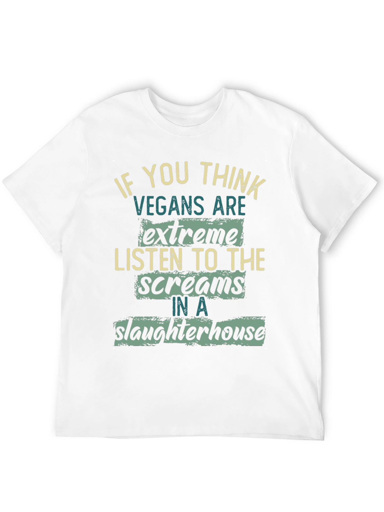 Vegan Statement Graphic T-Shirt - Slaughterhouse
