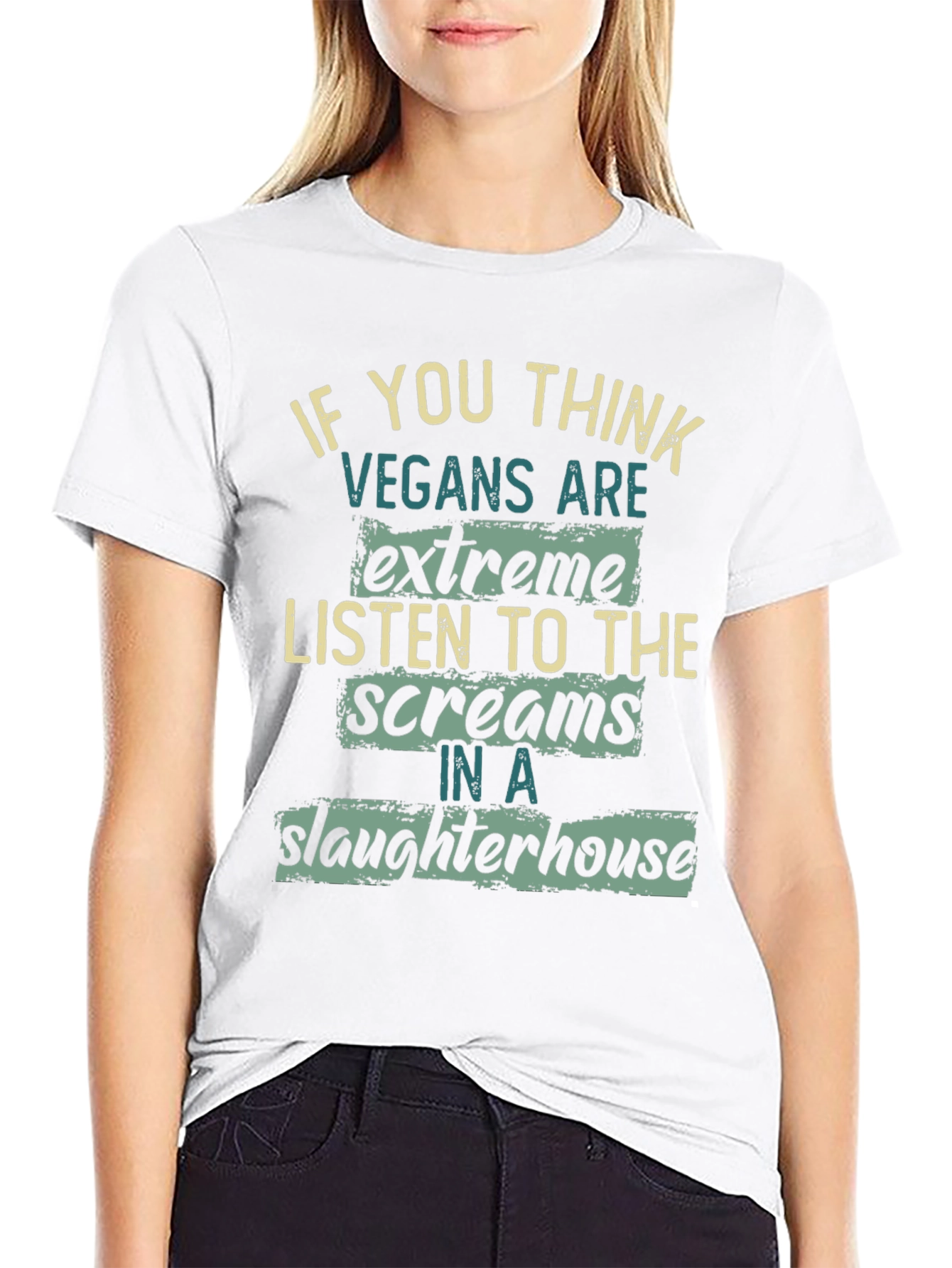 Vegan Statement Graphic T-Shirt - Slaughterhouse