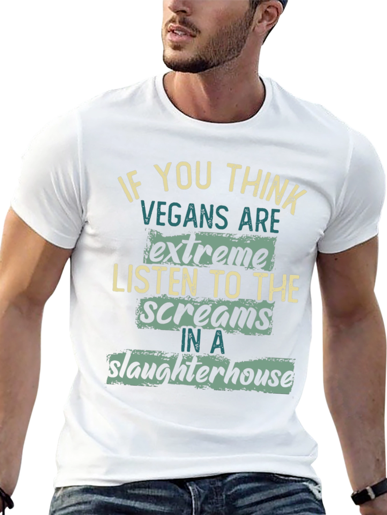 Vegan Statement Graphic T-Shirt - Slaughterhouse