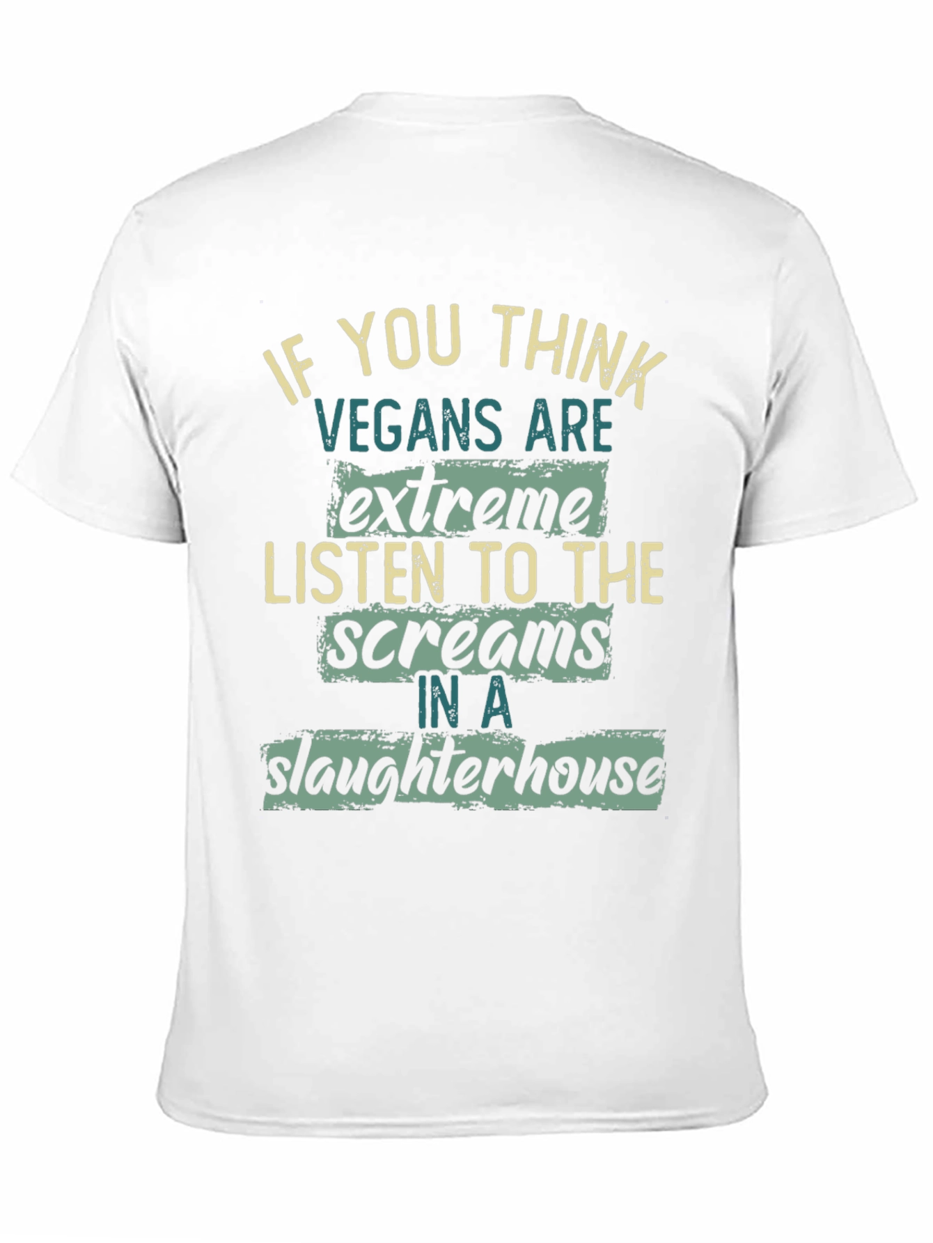 Vegan Statement Graphic T-Shirt - Slaughterhouse