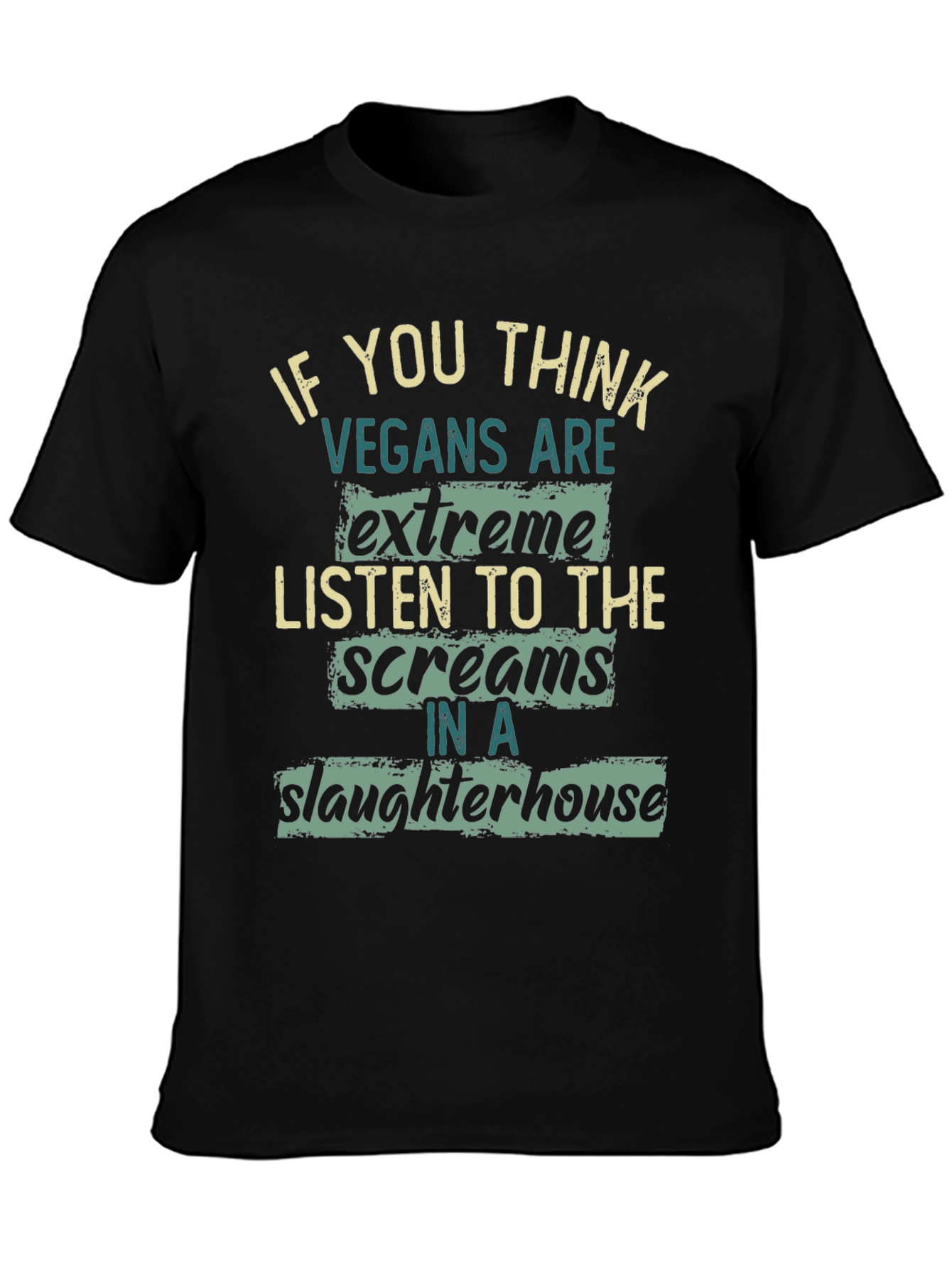 Vegan Statement Graphic T-Shirt - Slaughterhouse