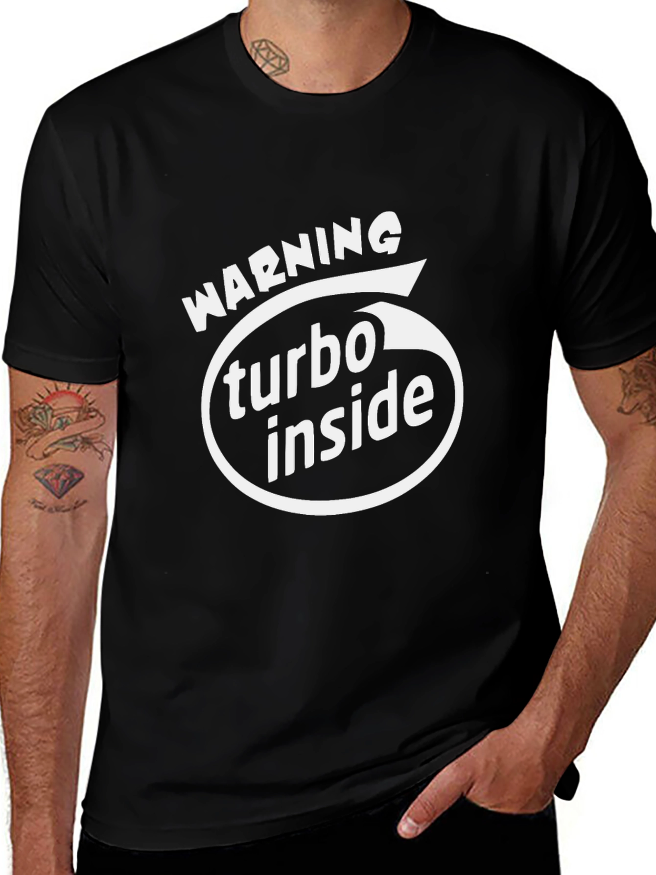 Warning Turbo Inside Graphic T-Shirt