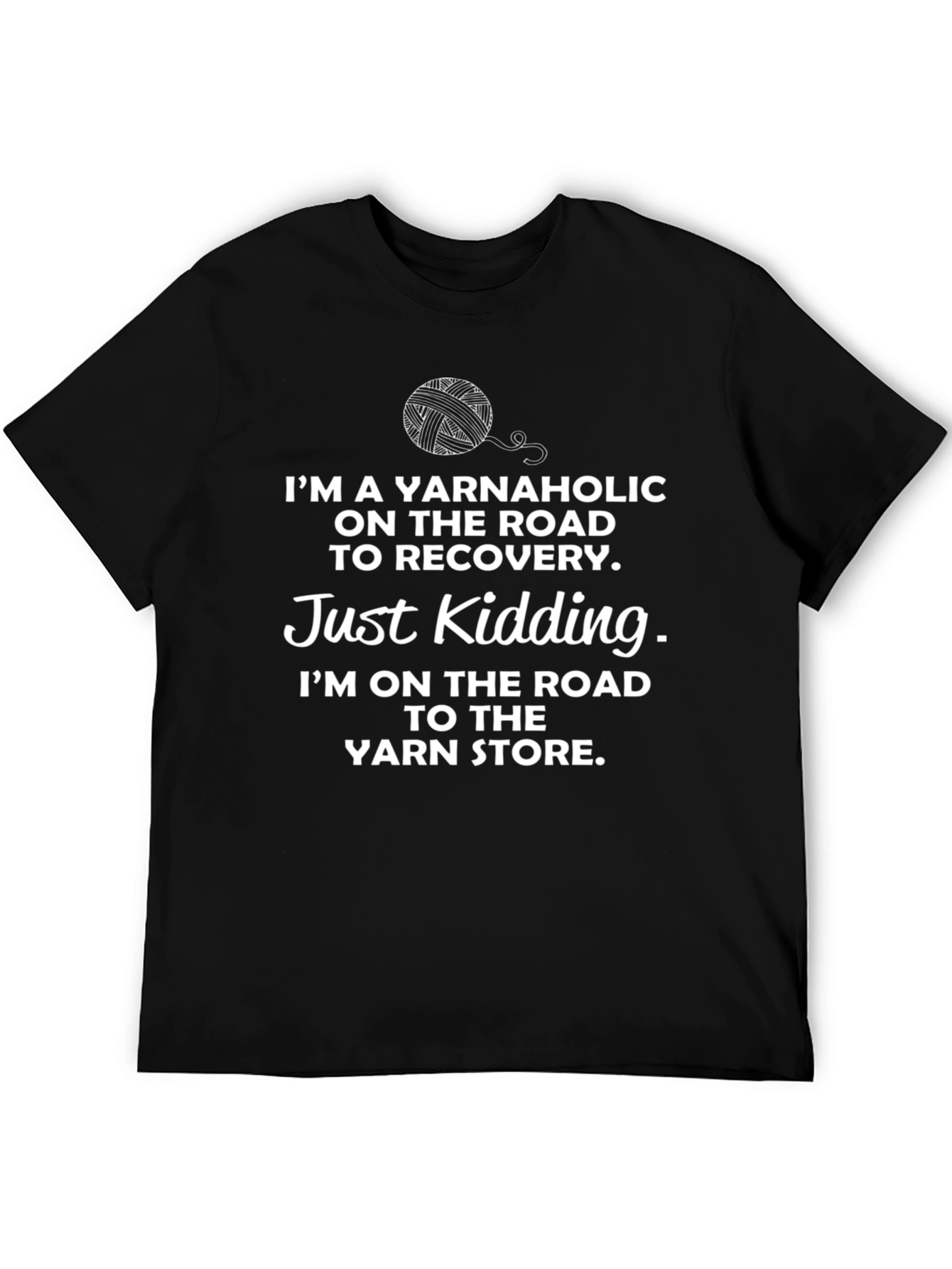 Yarnaholic T-Shirt - Knitting Humor Tee