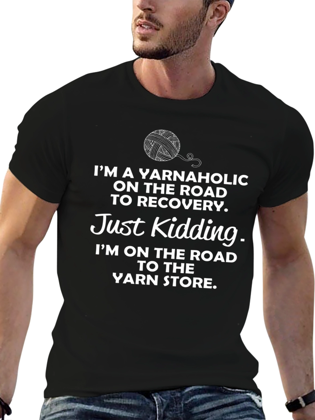 Yarnaholic T-Shirt - Knitting Humor Tee