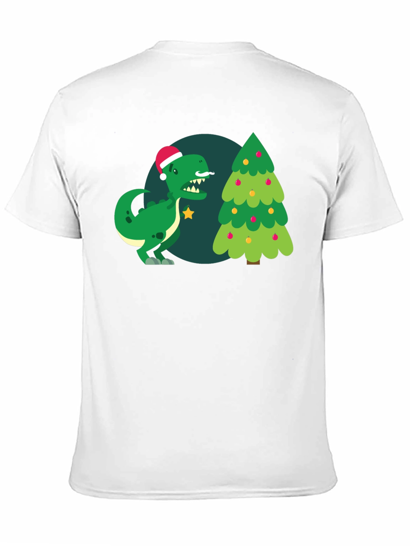 Christmas Dinosaur Graphic T-Shirt