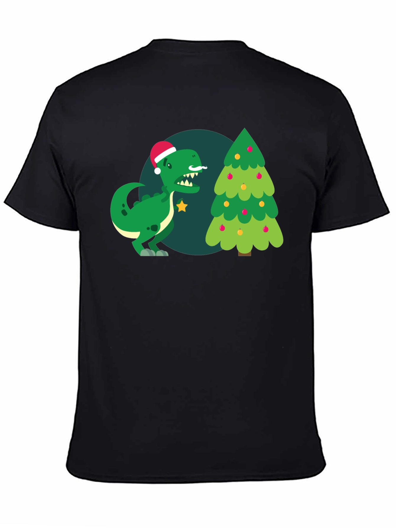 Christmas Dinosaur Graphic T-Shirt