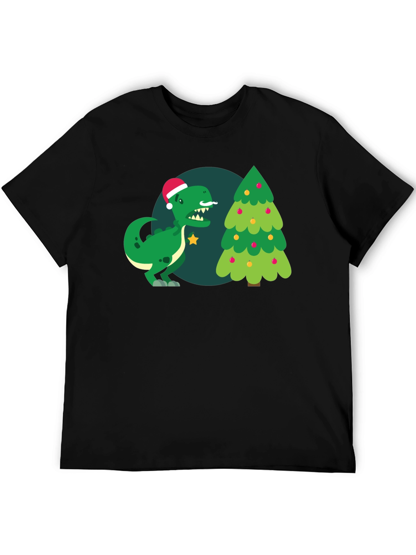 Christmas Dinosaur Graphic T-Shirt