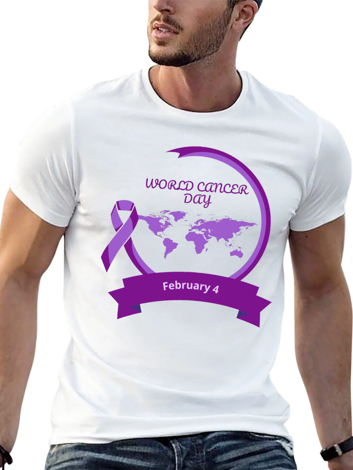 World Cancer Day Black T-Shirt
