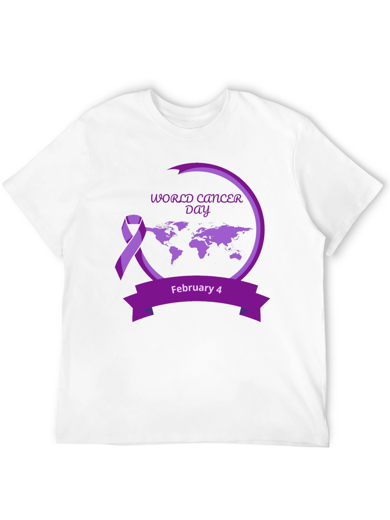 World Cancer Day Black T-Shirt
