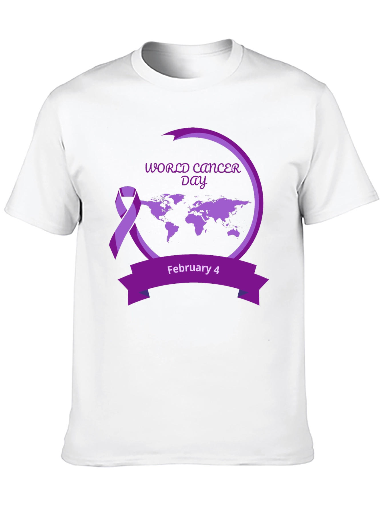 World Cancer Day Black T-Shirt