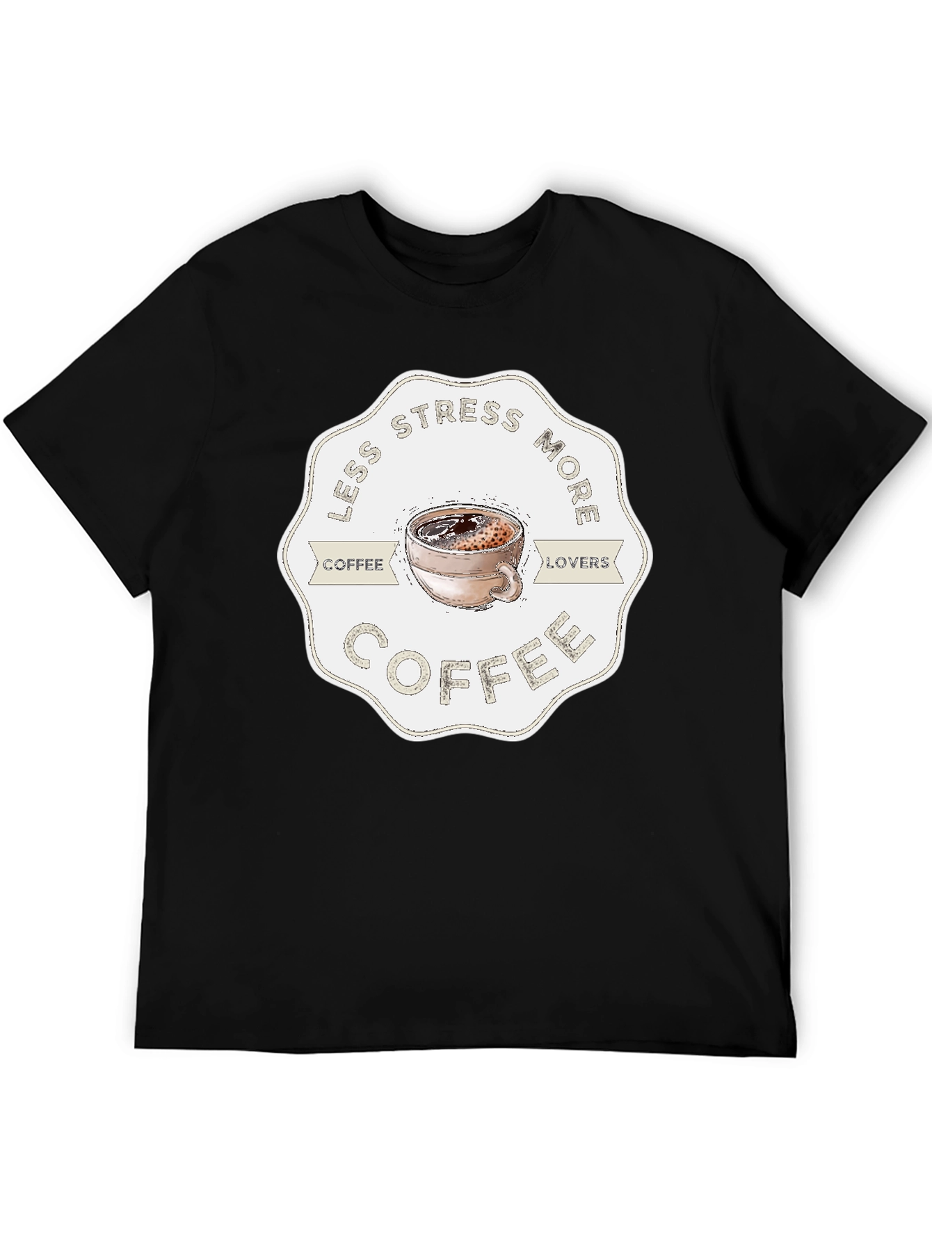 Less Stress More Coffee Graphic Tee
