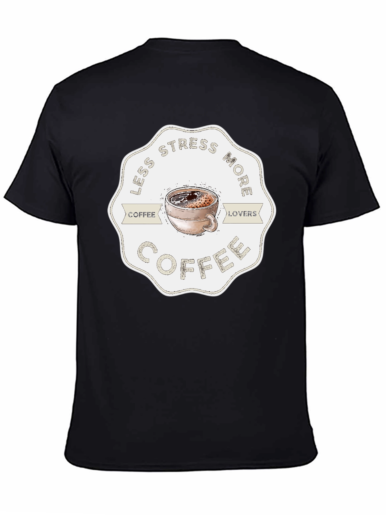 Less Stress More Coffee Graphic Tee