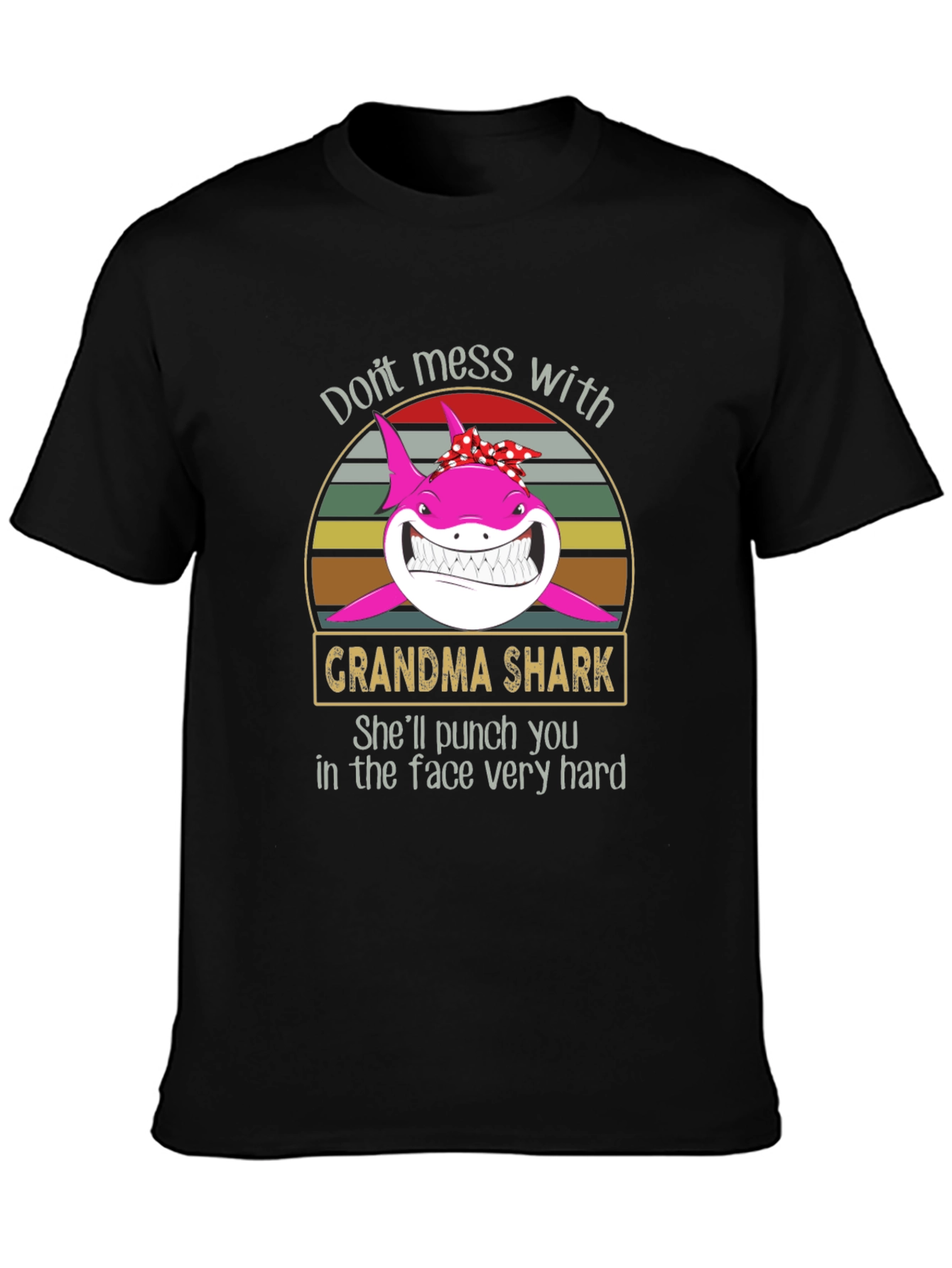 Grandma Shark Graphic T-Shirt