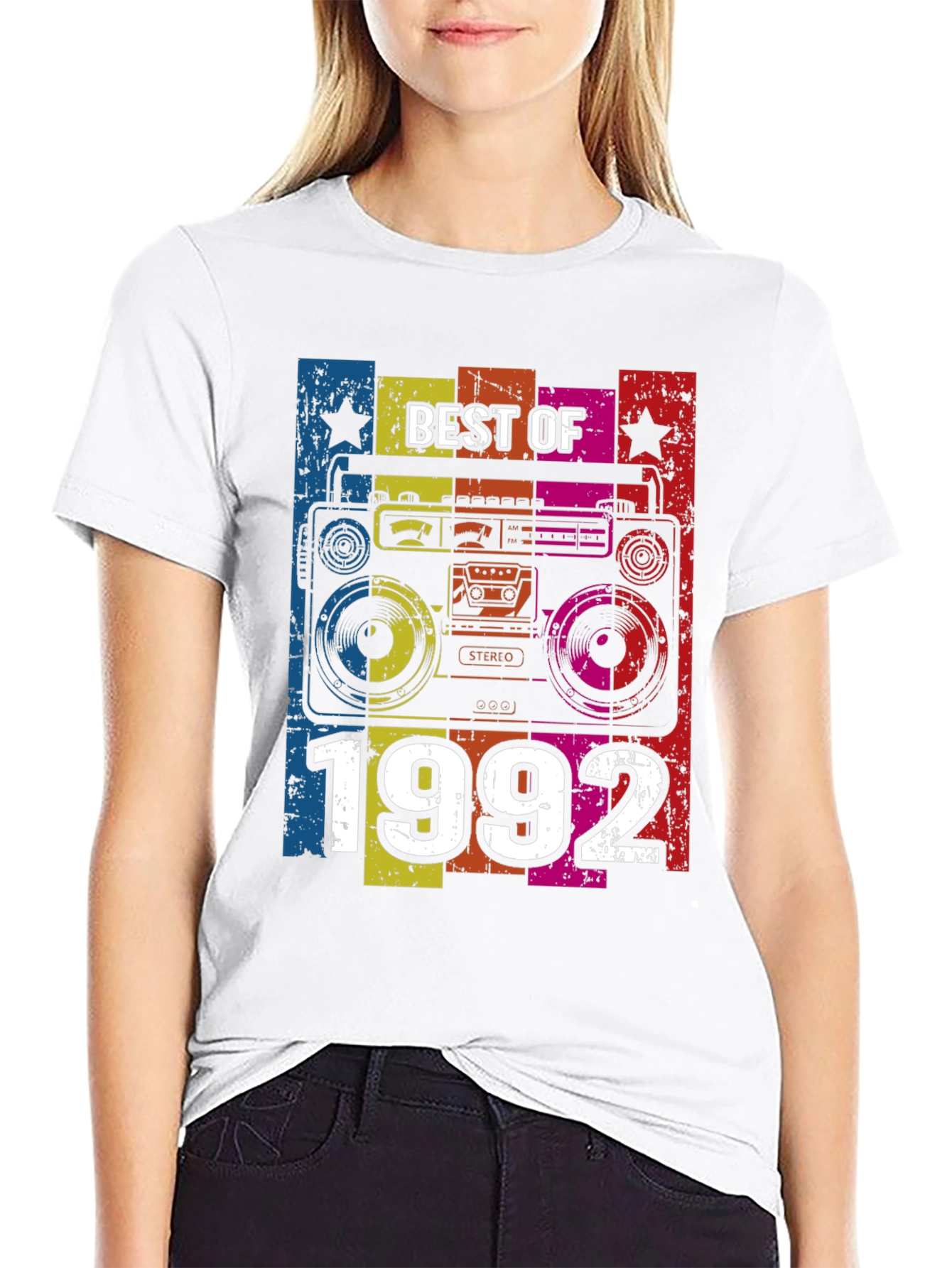 Best of 1992 Graphic Tee - Retro Boombox Design