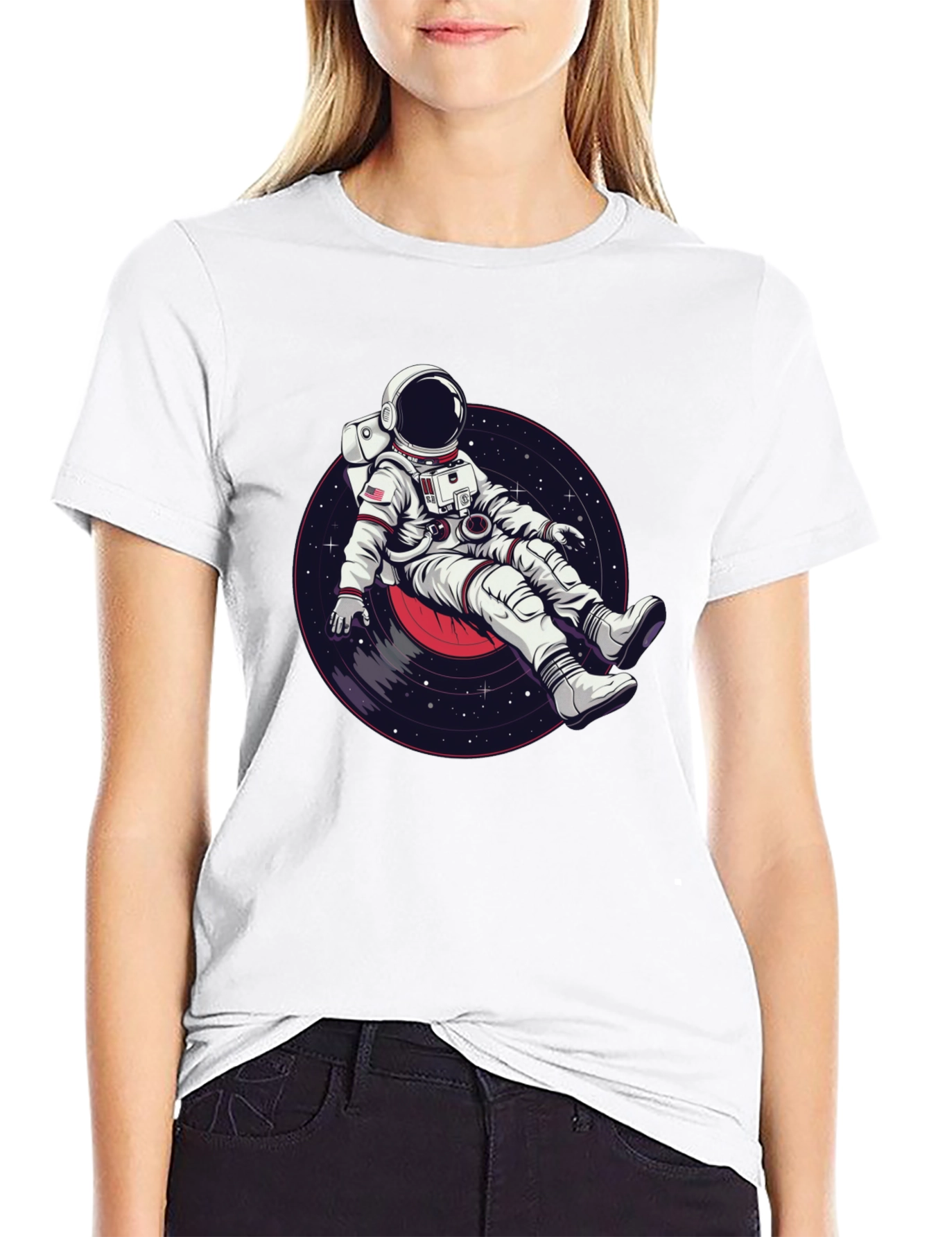 Astronaut Record T-Shirt - Space Music