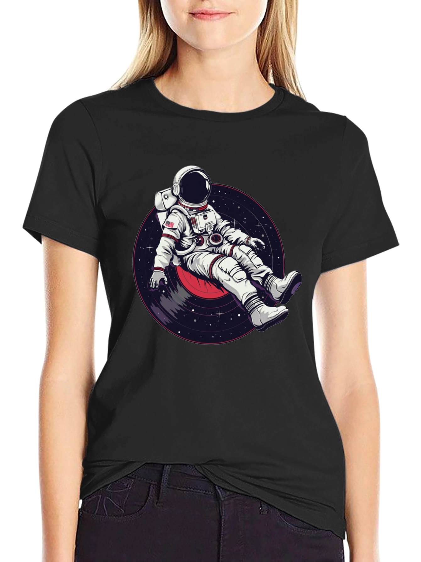 Astronaut Record T-Shirt - Space Music