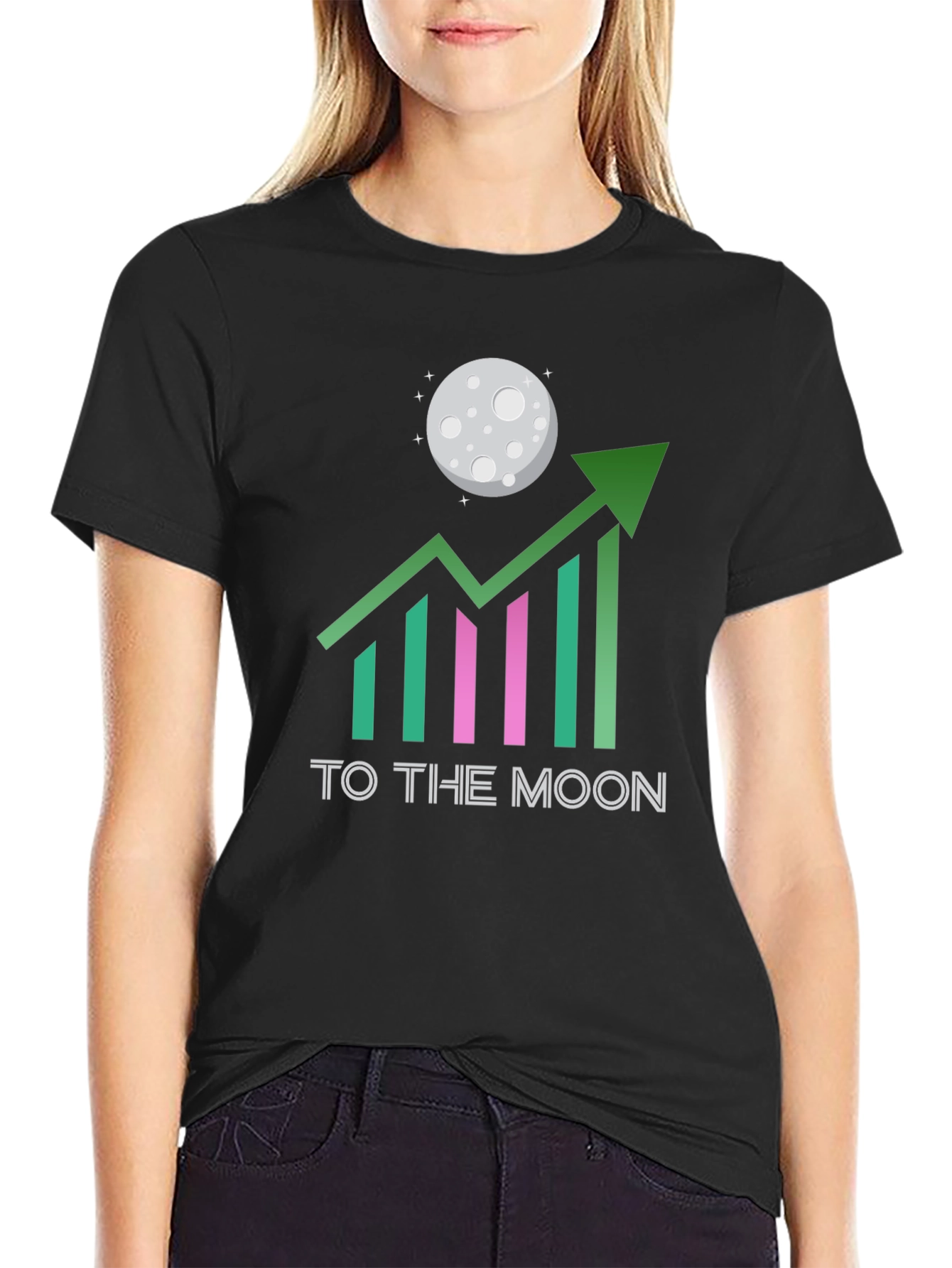 To The Moon Graphic Tee - Crypto HODL