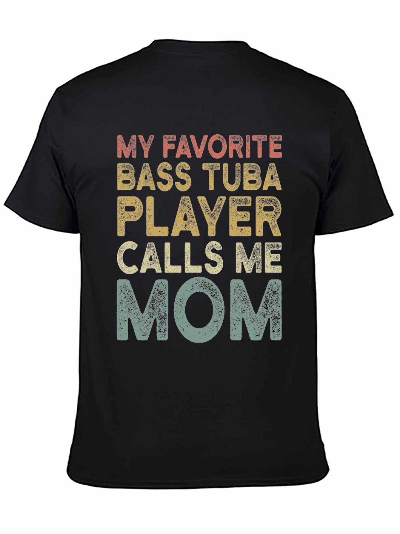 Bass Tuba Player Mom Tee - Band Parent Pride