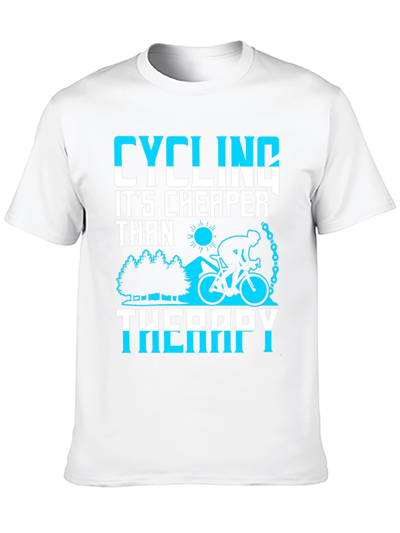Cycling Cheaper Than Therapy Graphic Tee