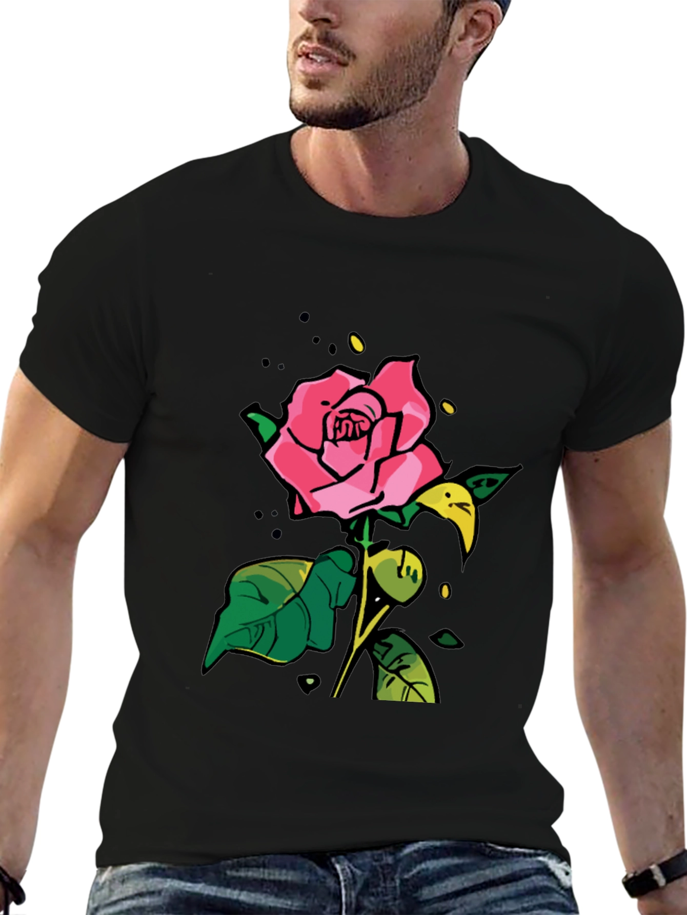 Black Rose Graphic T-Shirt