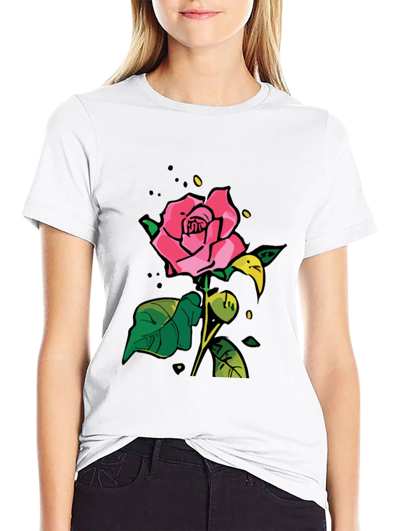 Black Rose Graphic T-Shirt
