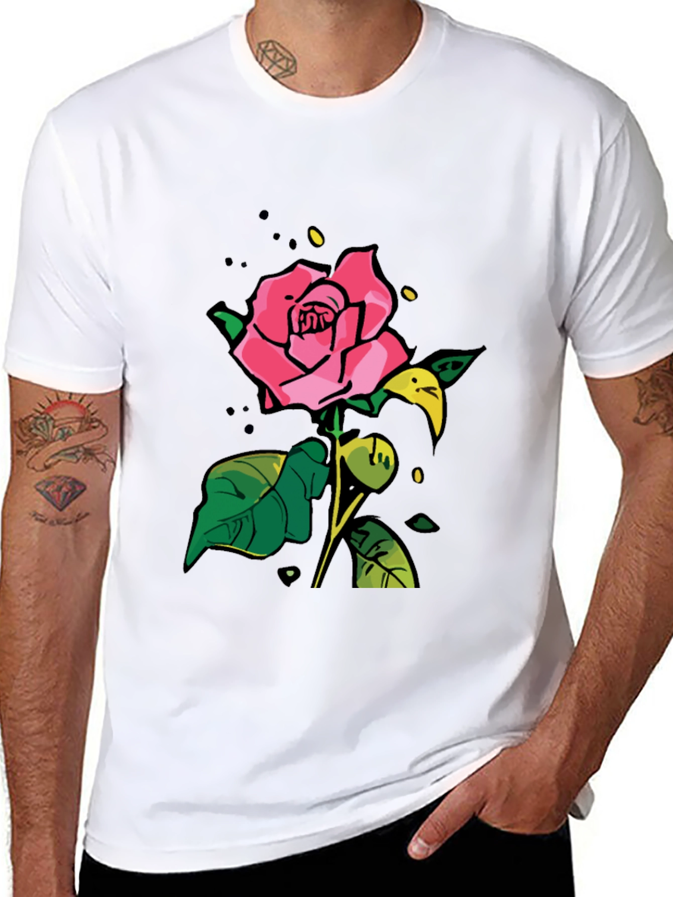 Black Rose Graphic T-Shirt