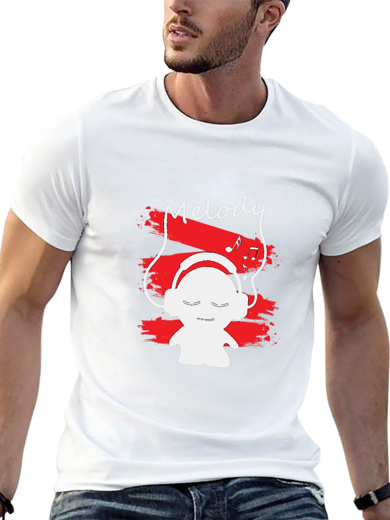 Melody Music Lover T-Shirt - Black Graphic Tee