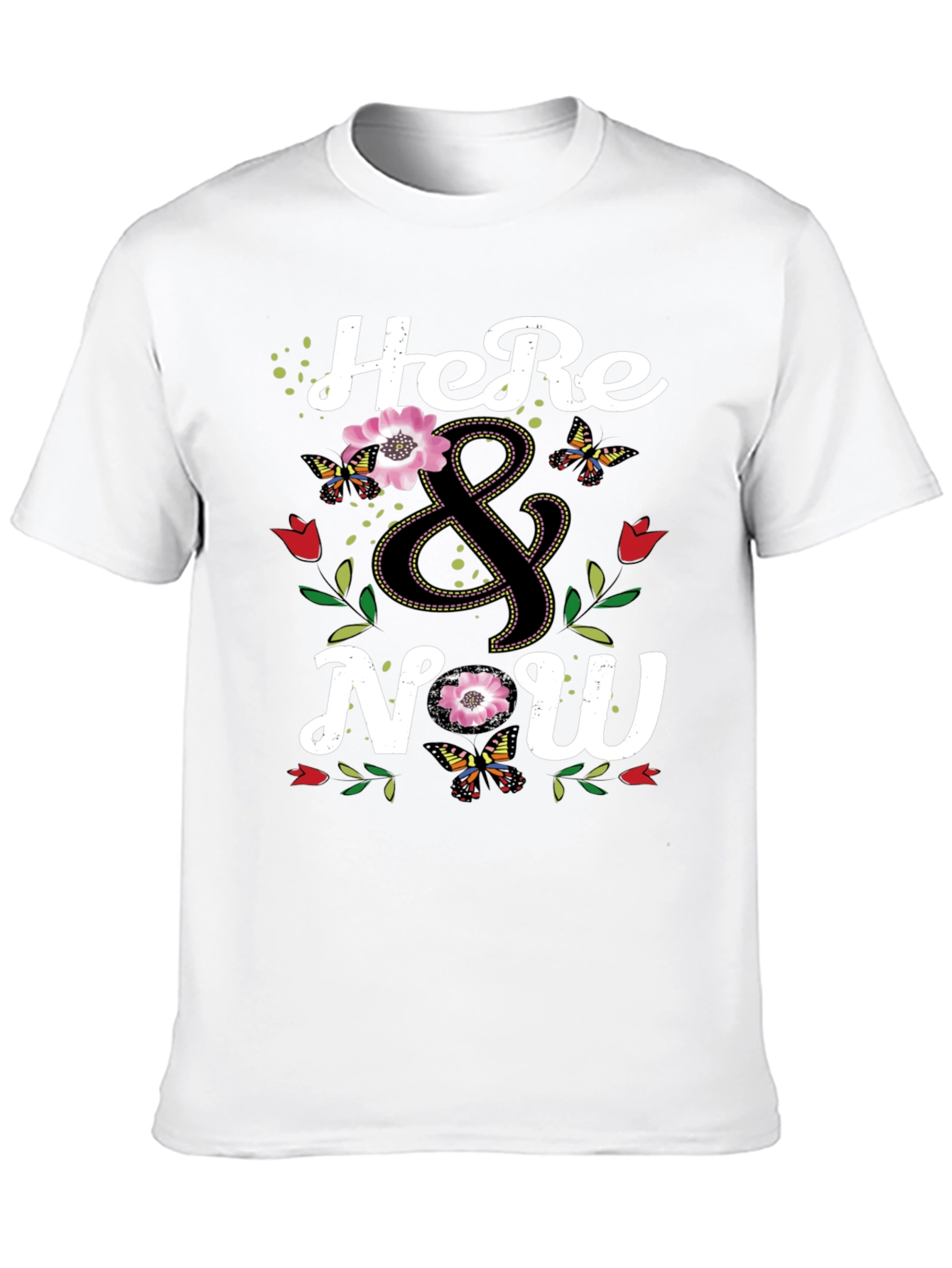 Here & Now Floral Butterfly Graphic Tee