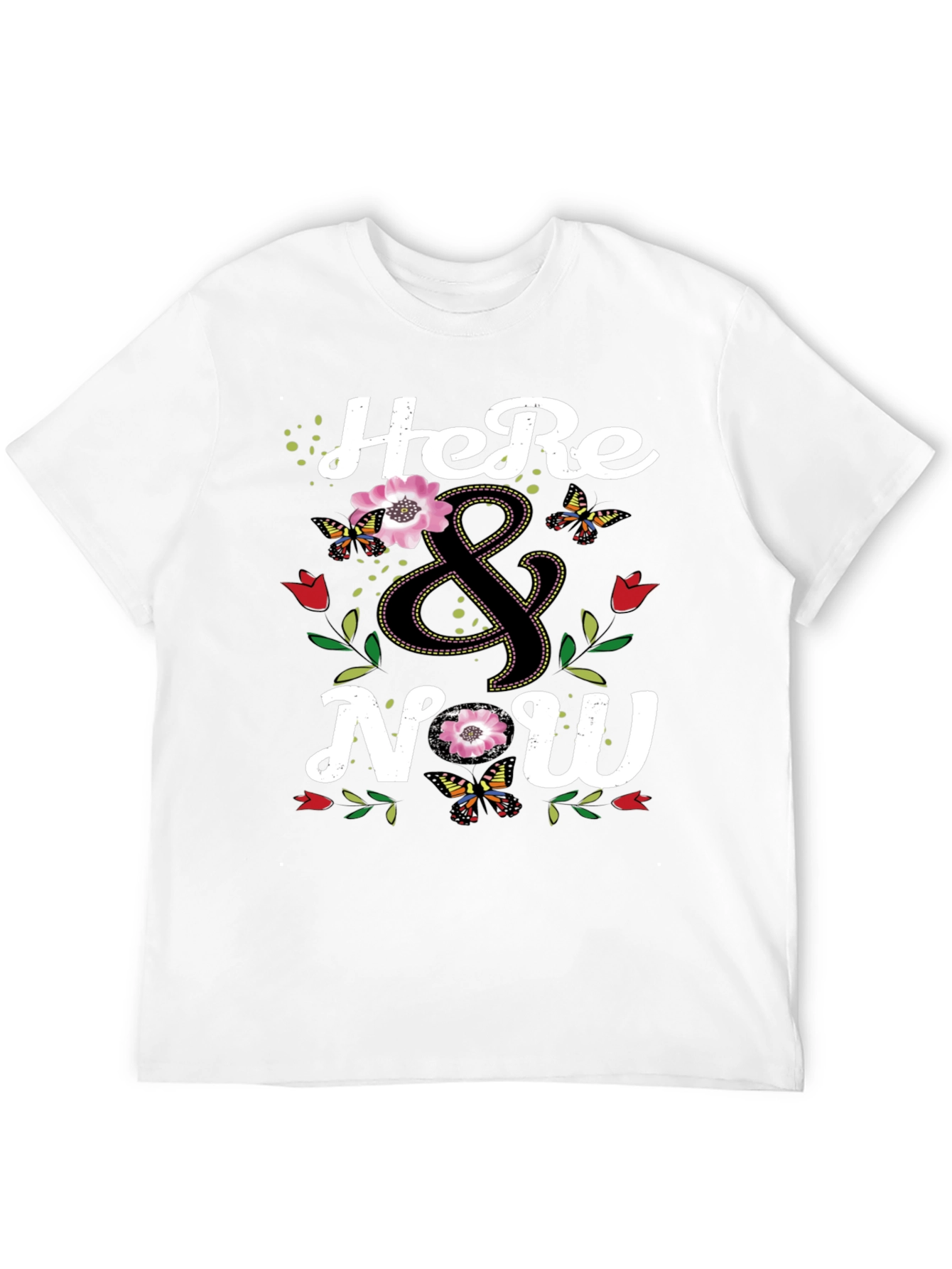 Here & Now Floral Butterfly Graphic Tee