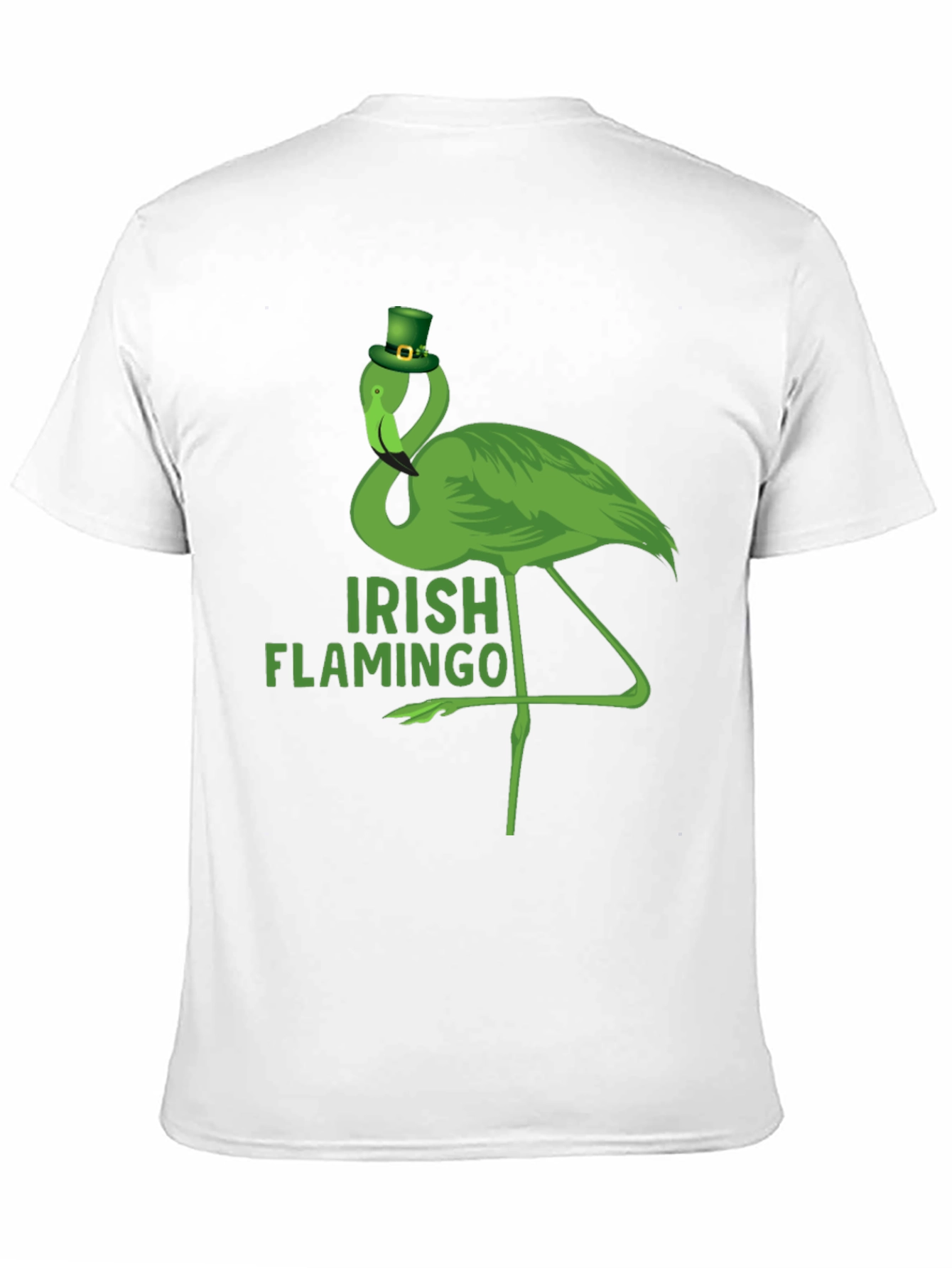 Irish Flamingo St. Patricks Day Graphic T-Shirt