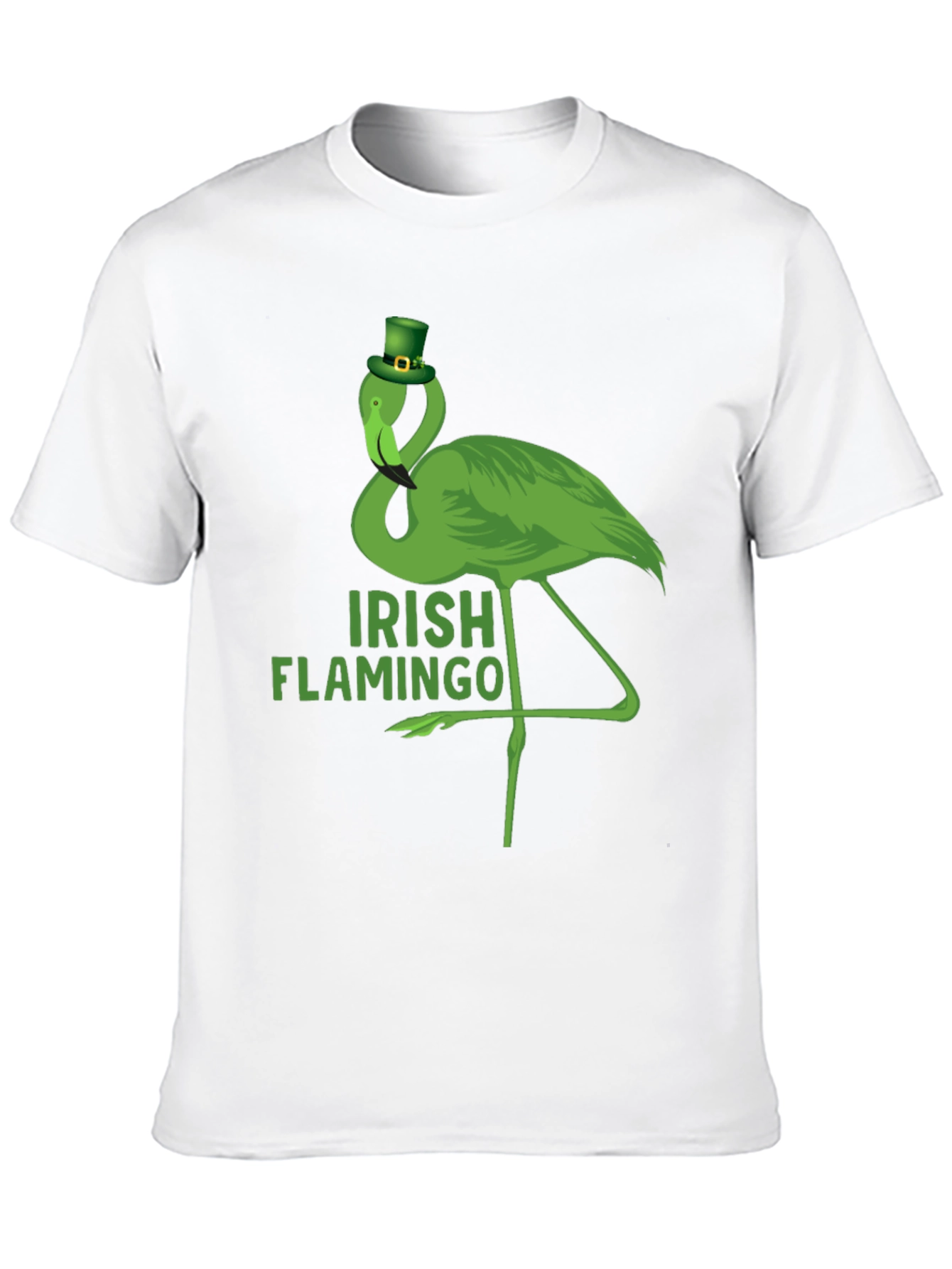 Irish Flamingo St. Patricks Day Graphic T-Shirt