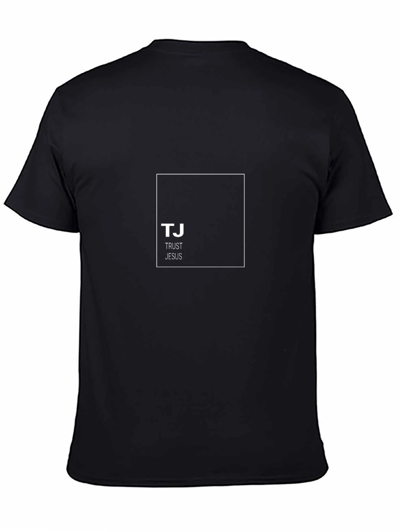 Trust Jesus Black Graphic Tee