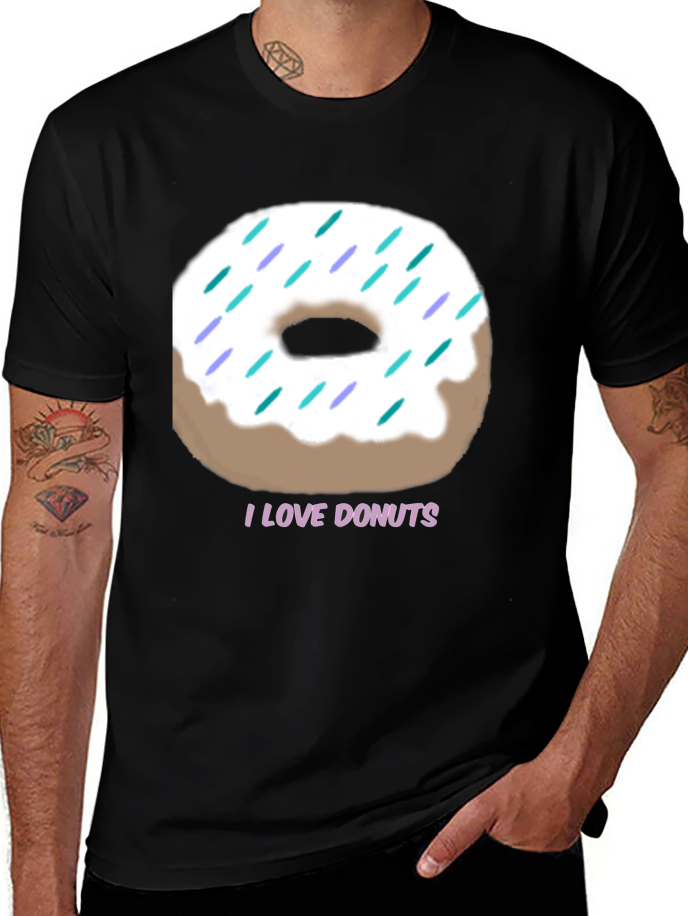I Love Donuts Graphic Tee - Casual Comfort