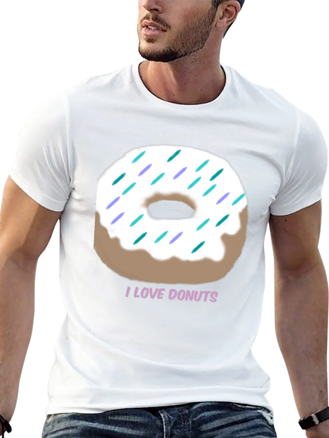 I Love Donuts Graphic Tee - Casual Comfort