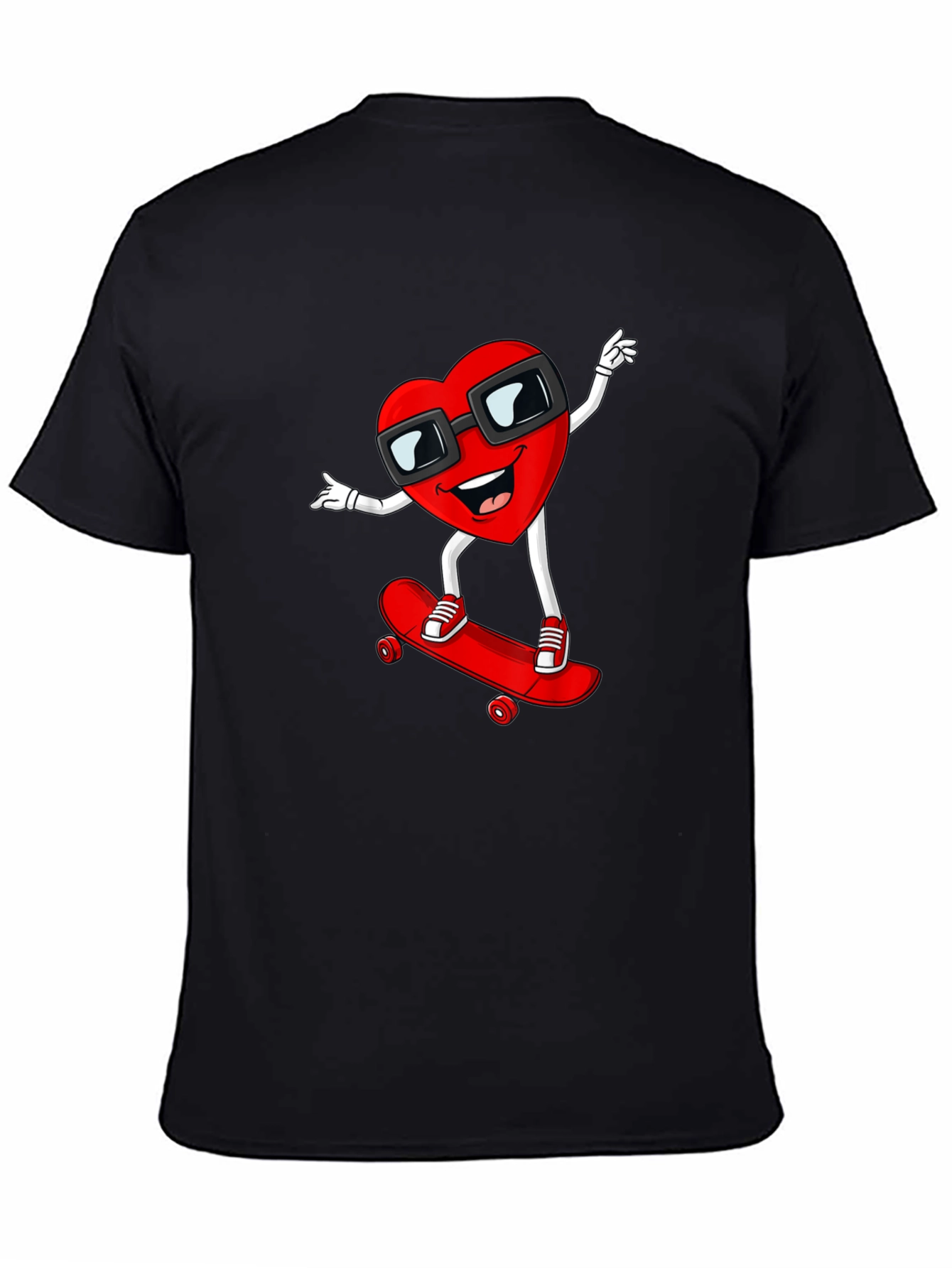 Heart Skateboarder Graphic T-Shirt
