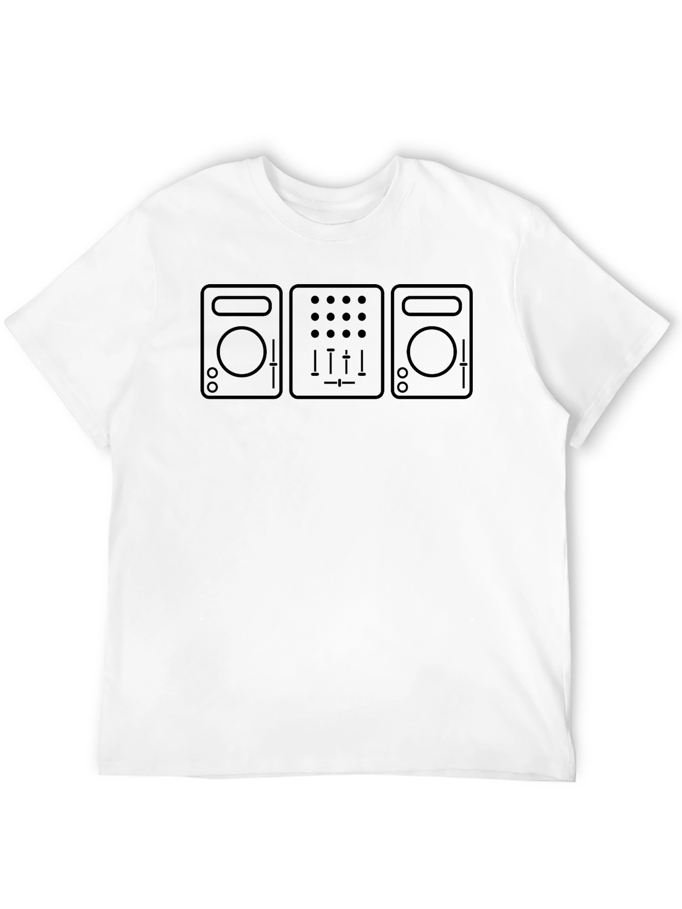 DJ Mixer Graphic T-Shirt - Black
