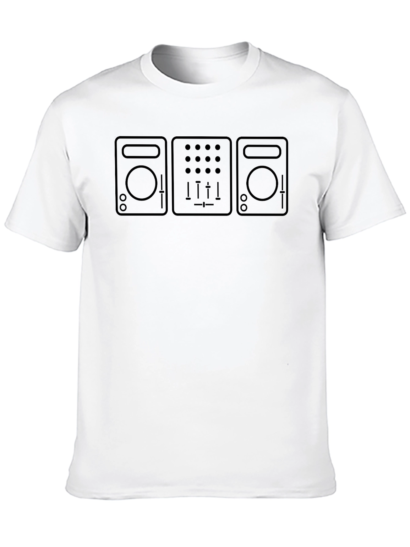 DJ Mixer Graphic T-Shirt - Black