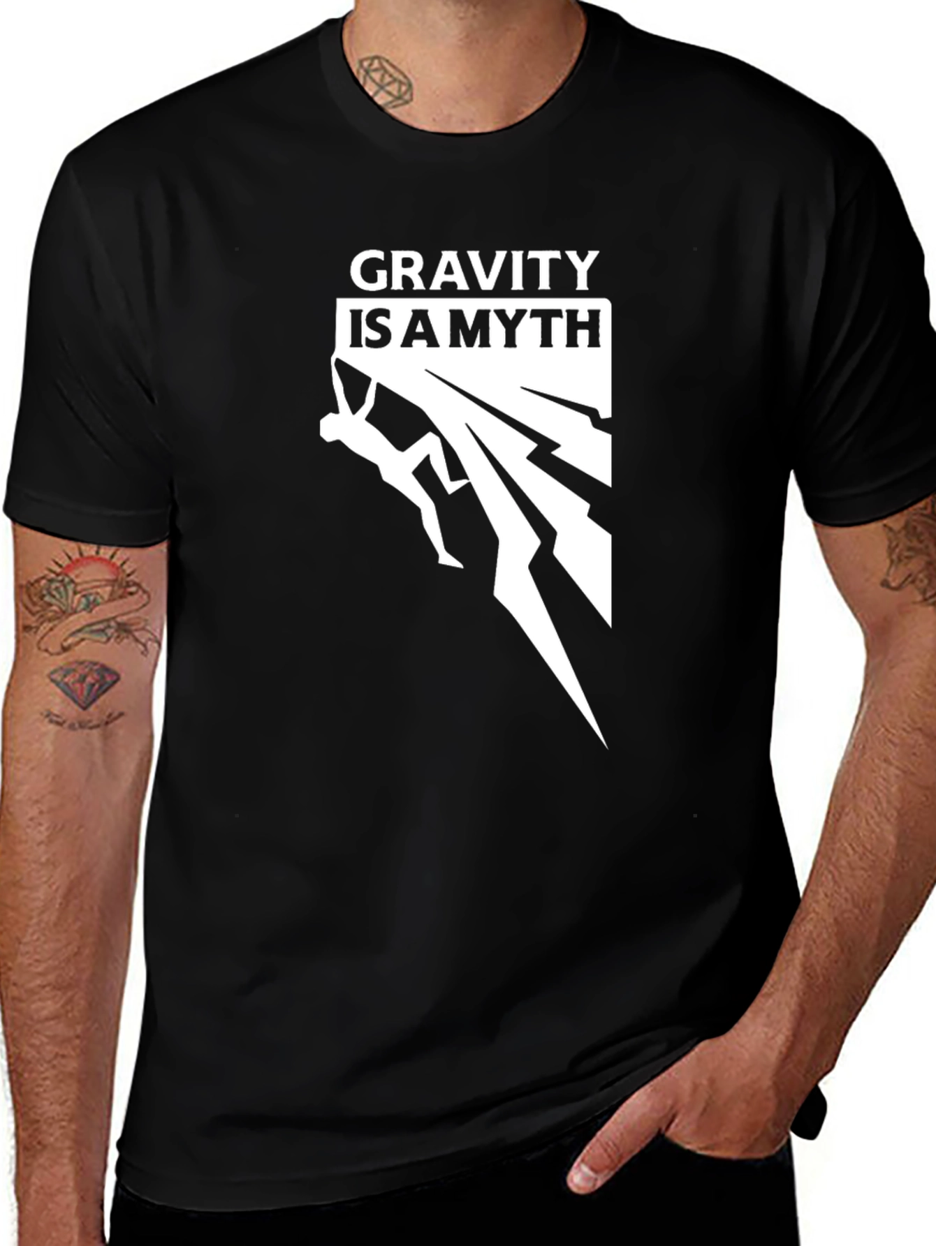 Gravity is a Myth Climbing Graphic Tee