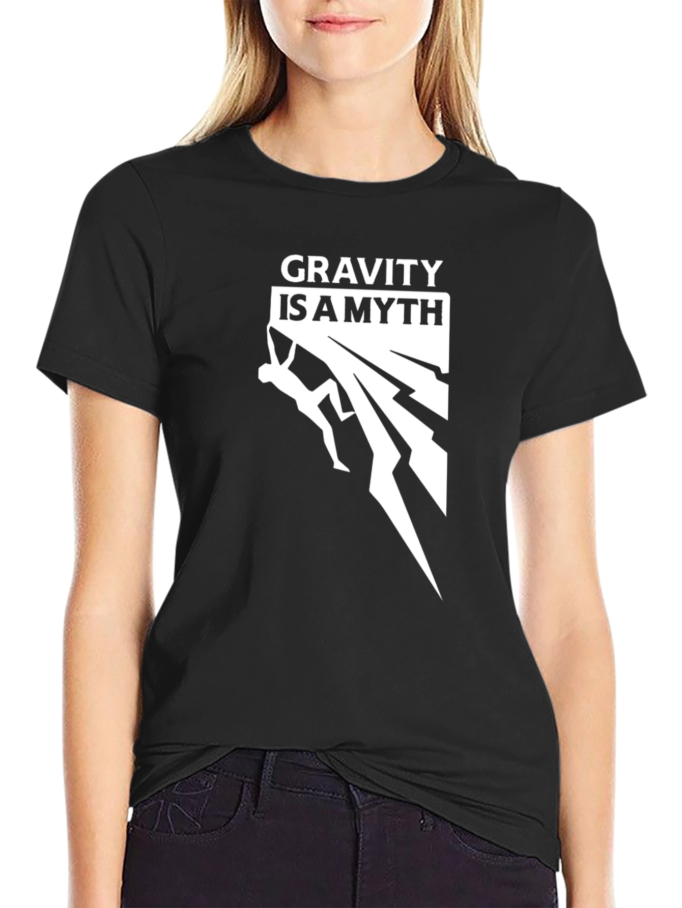 Gravity is a Myth Climbing Graphic Tee
