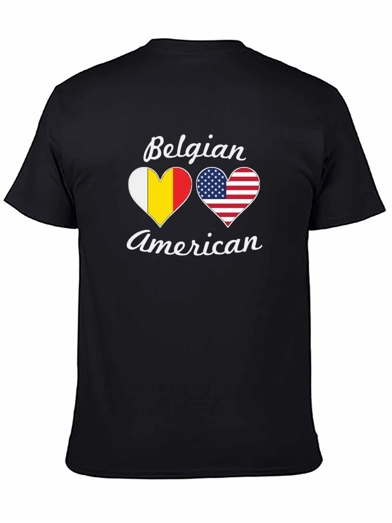 Belgian American Heart Flag T-Shirt