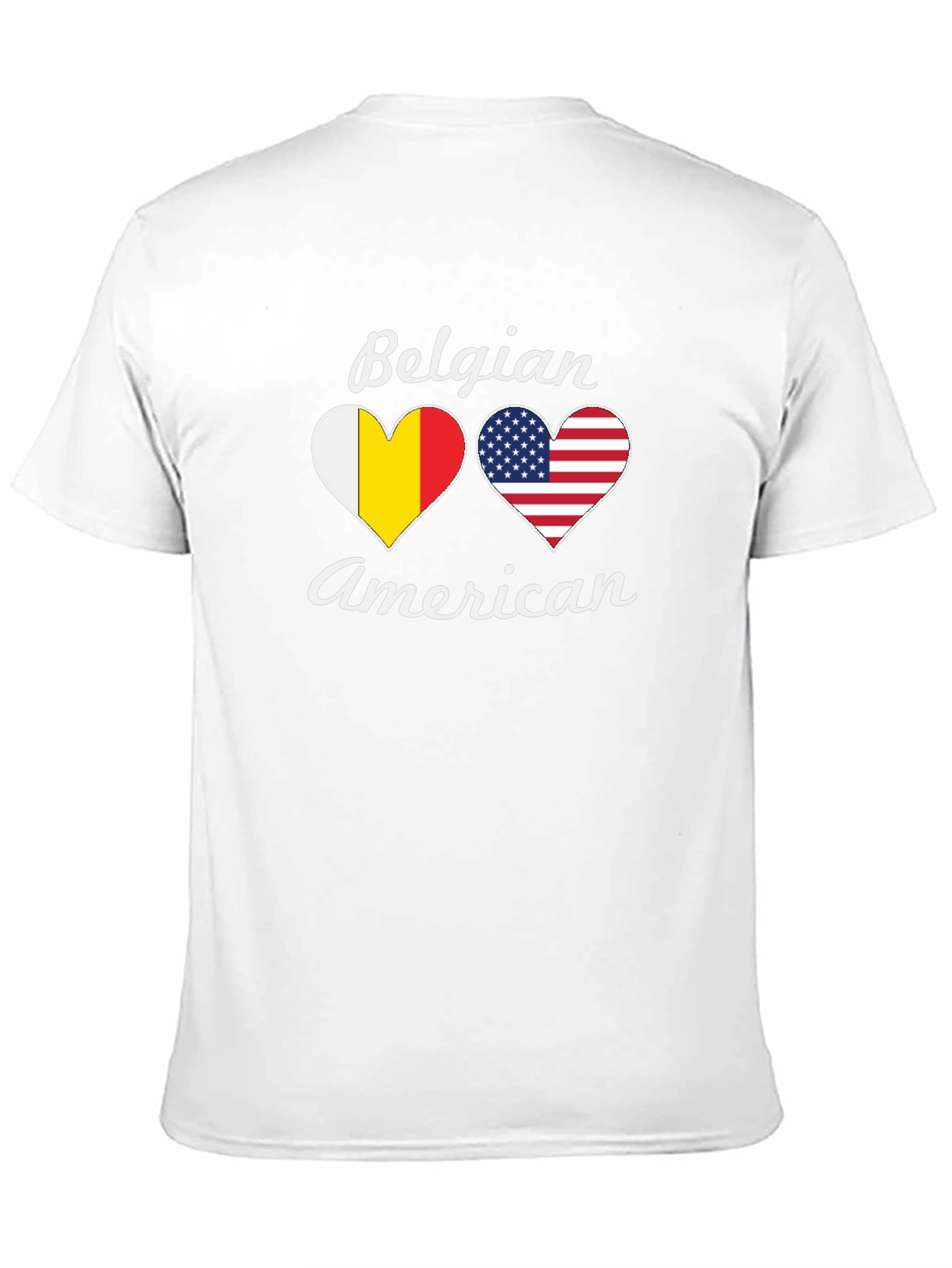 Belgian American Heart Flag T-Shirt