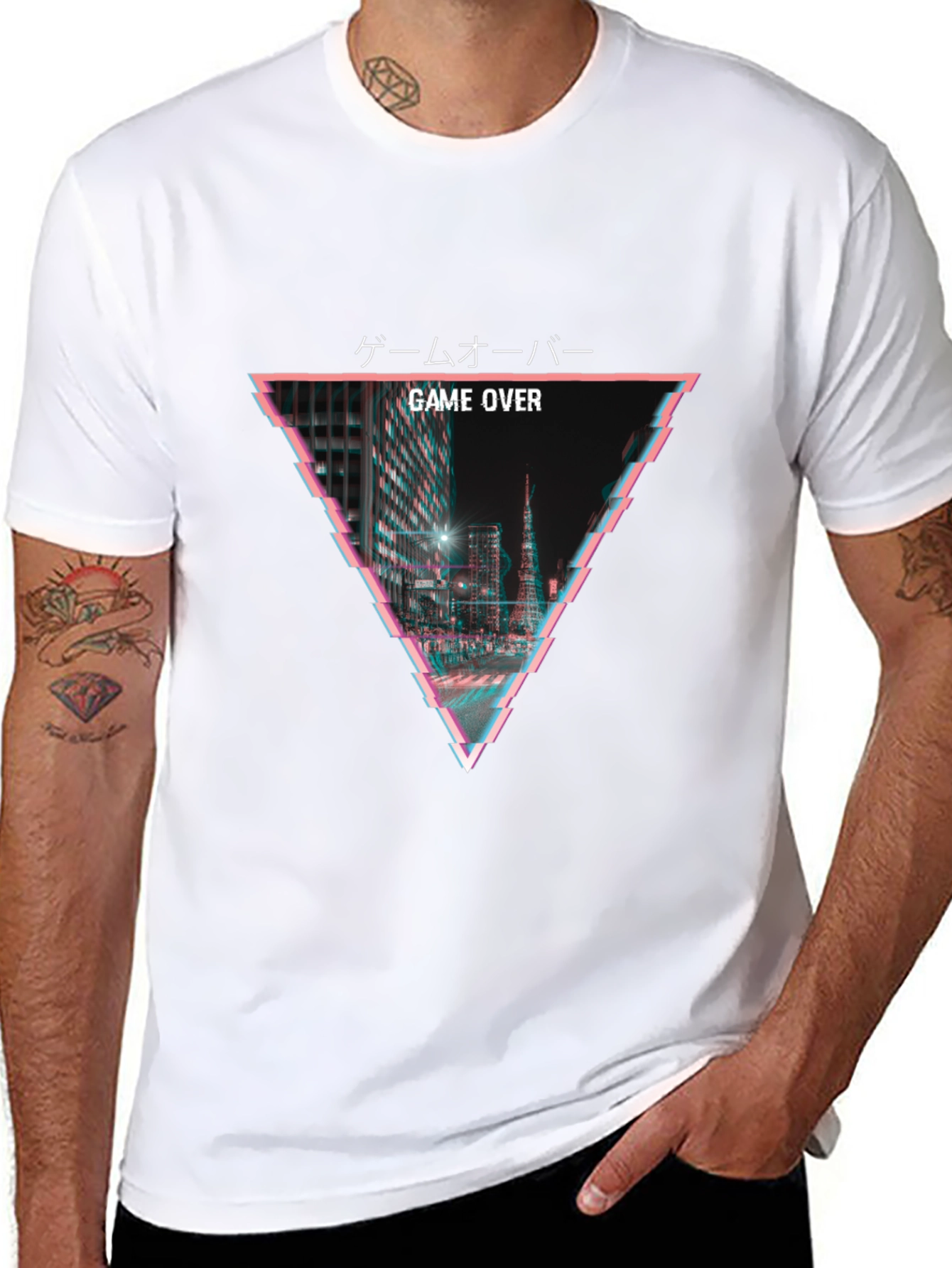 Game Over Retro T-Shirt - Tokyo Glitch Design