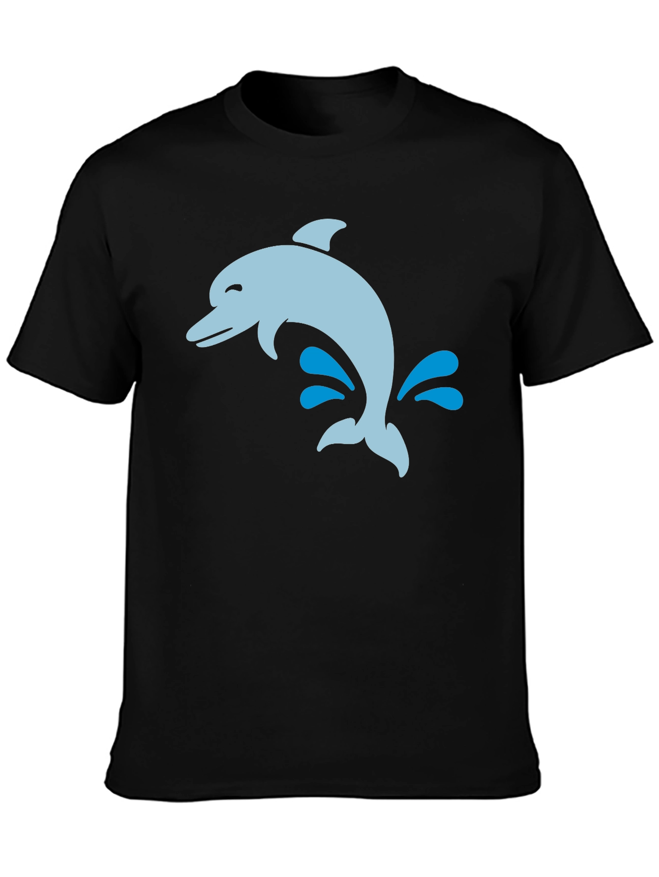 Dolphin Splash Black T-Shirt