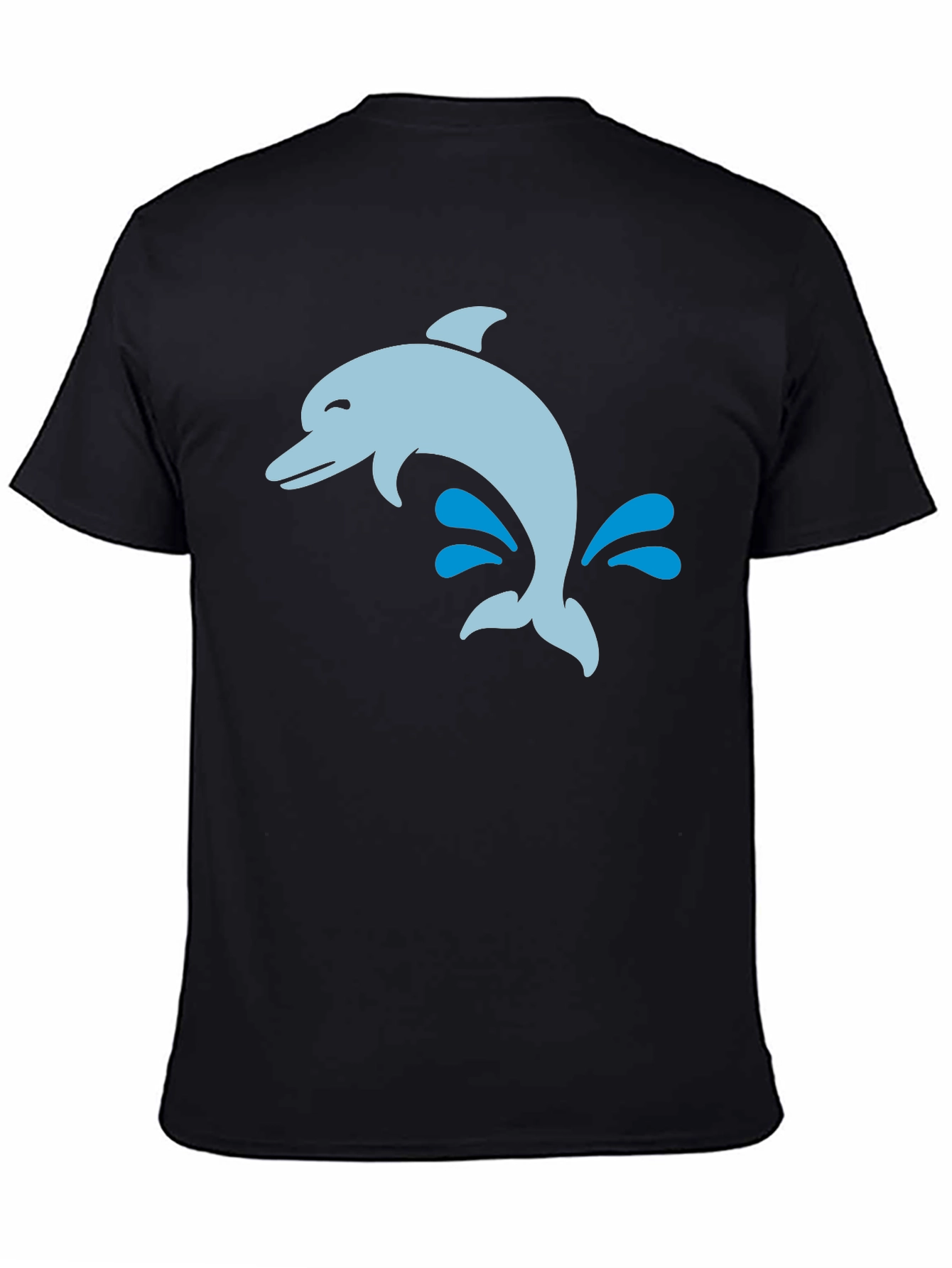 Dolphin Splash Black T-Shirt