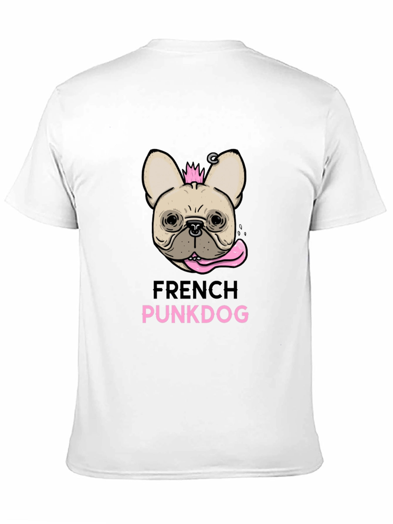 French Punkdog T-Shirt - Black Graphic Tee