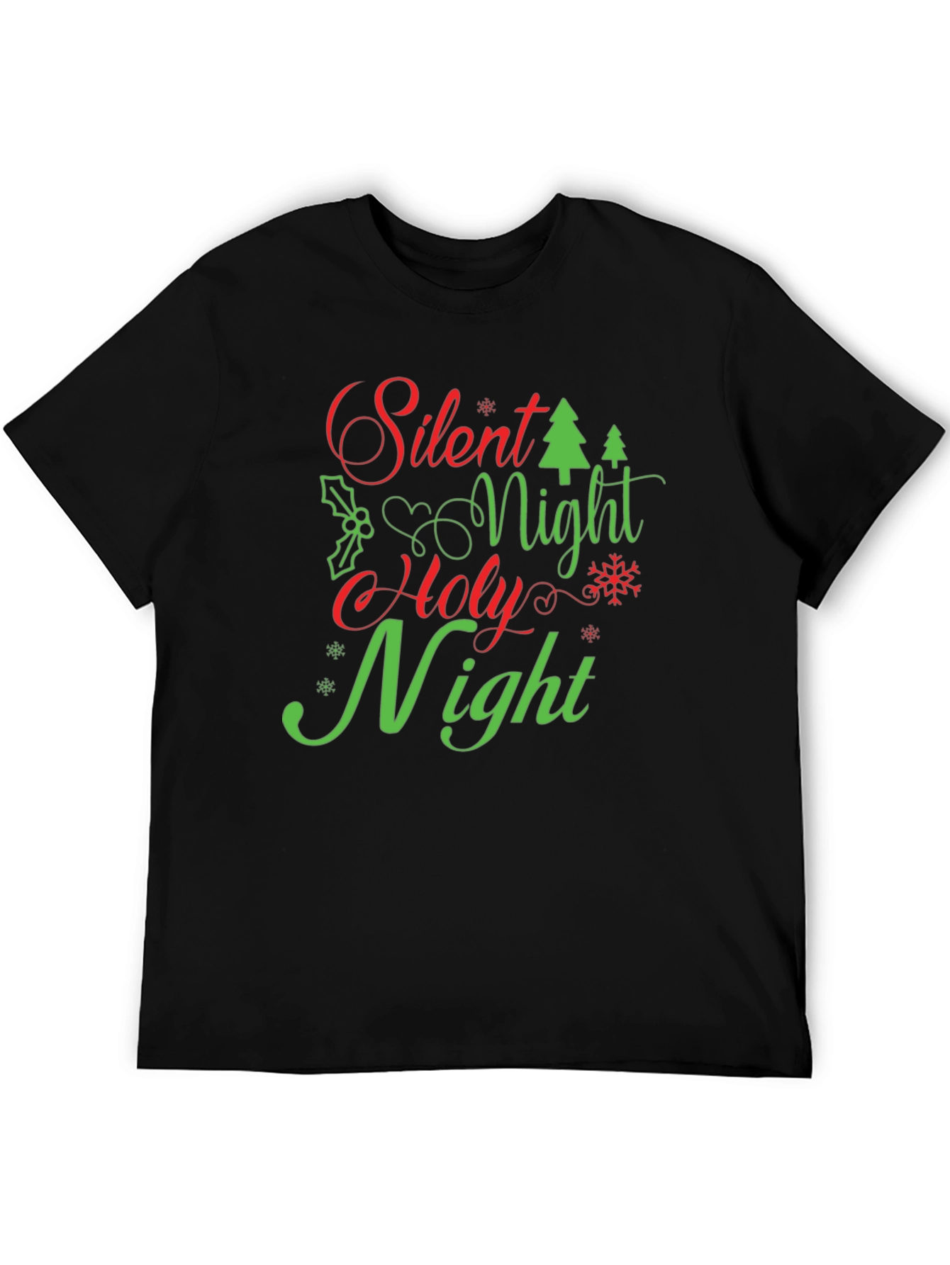 Silent Night Holy Night Christmas Holiday T-Shirt