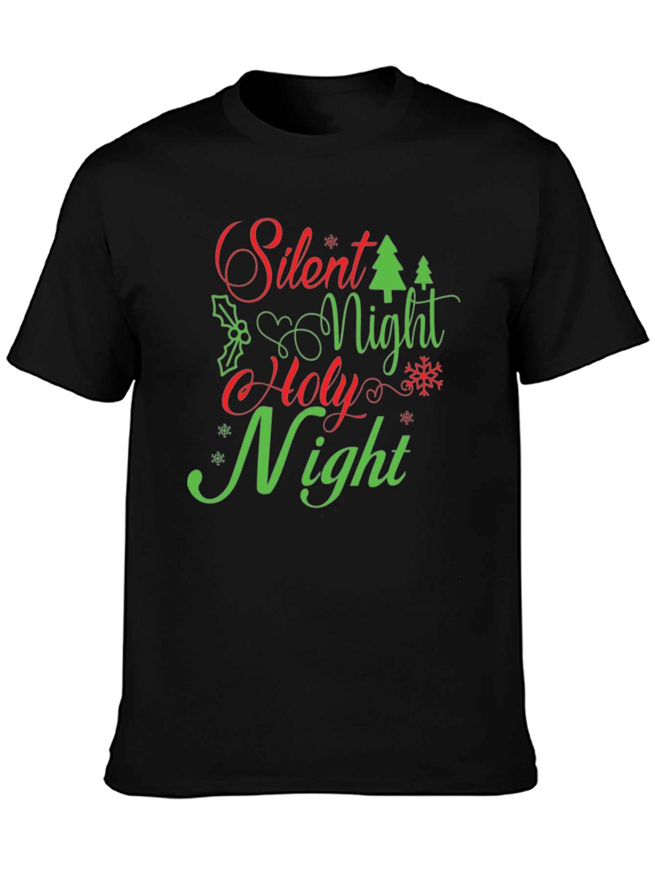Silent Night Holy Night Christmas Holiday T-Shirt
