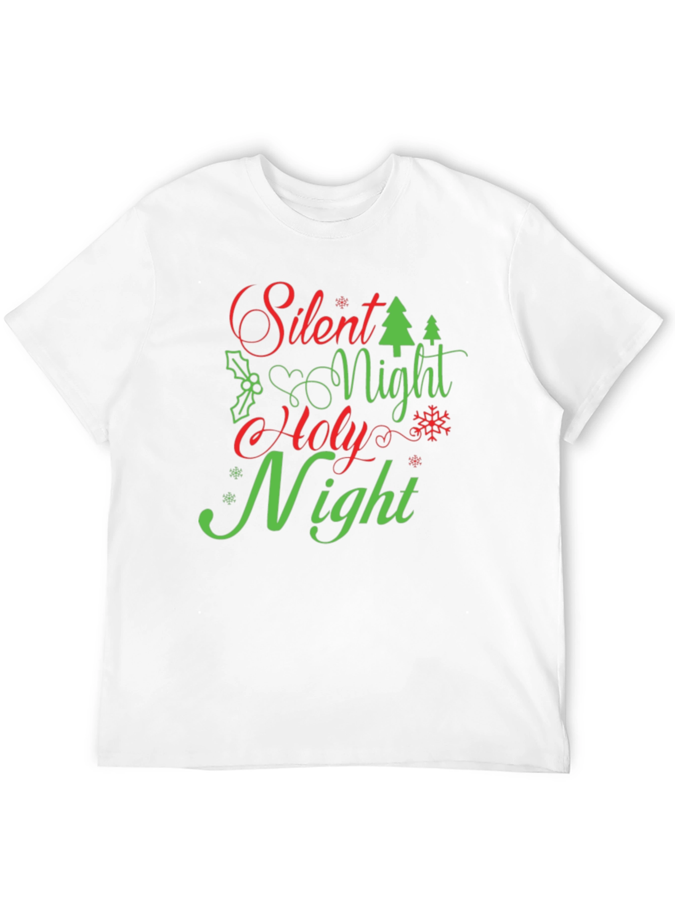 Silent Night Holy Night Christmas Holiday T-Shirt