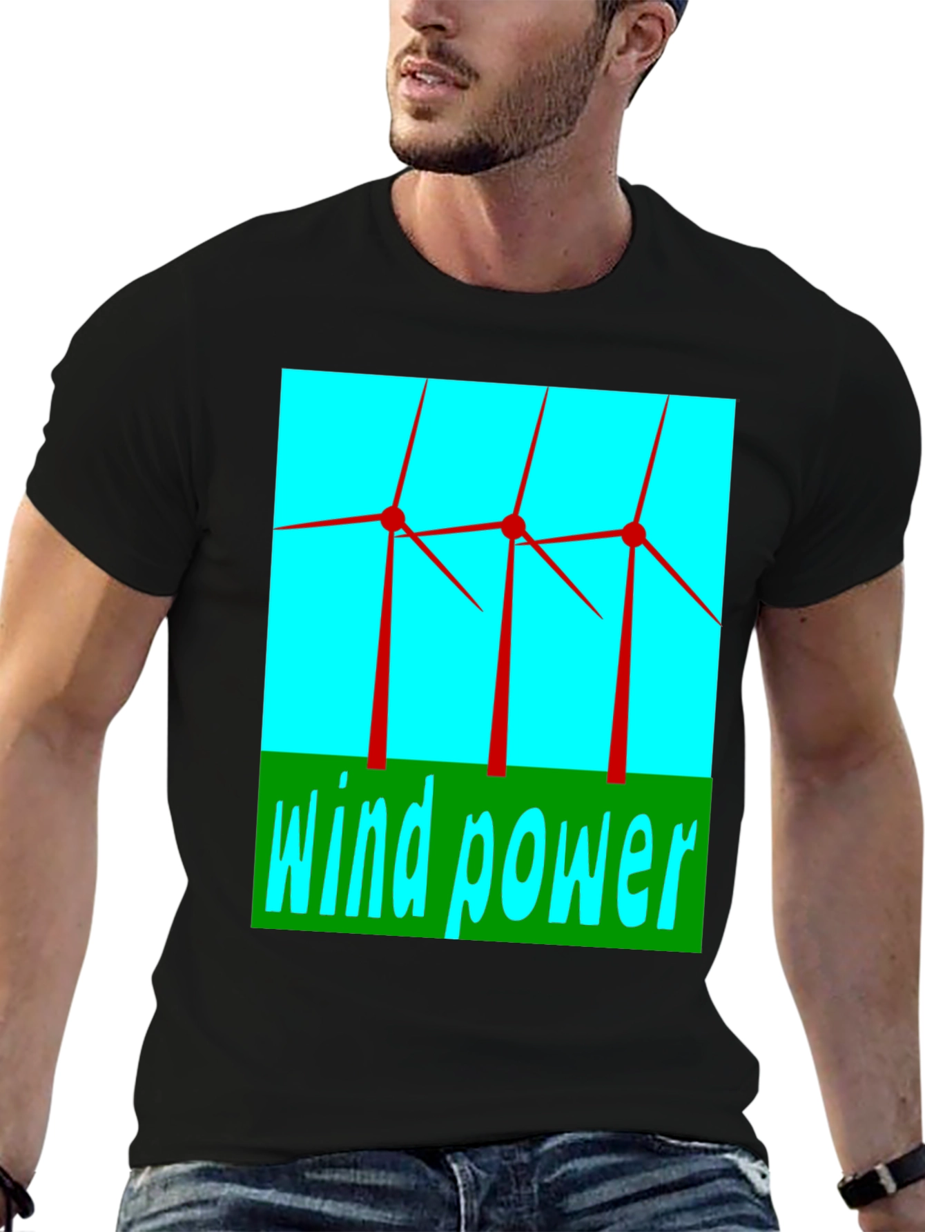 Wind Power T-Shirt - Green Energy