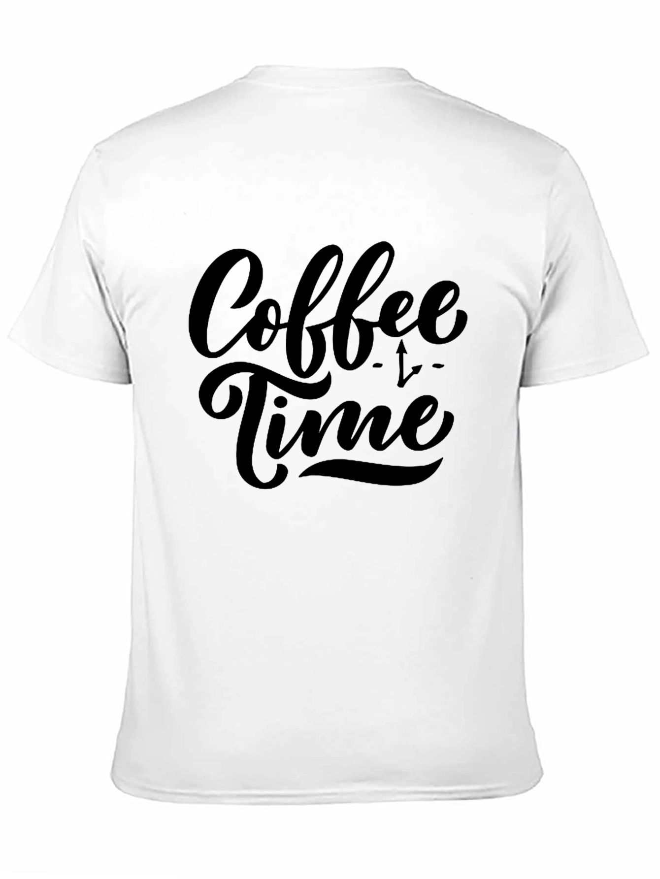Coffee Time Black Cotton Graphic Tee